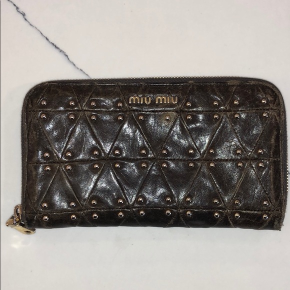 Miu Miu Handbags - MiuMiu Ziparound Wallet